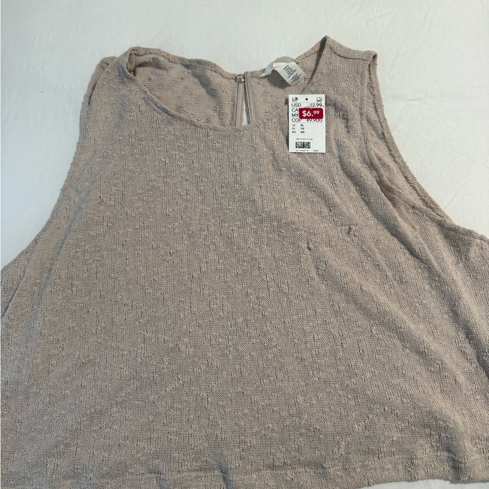 H&M Light Brown Tank Top